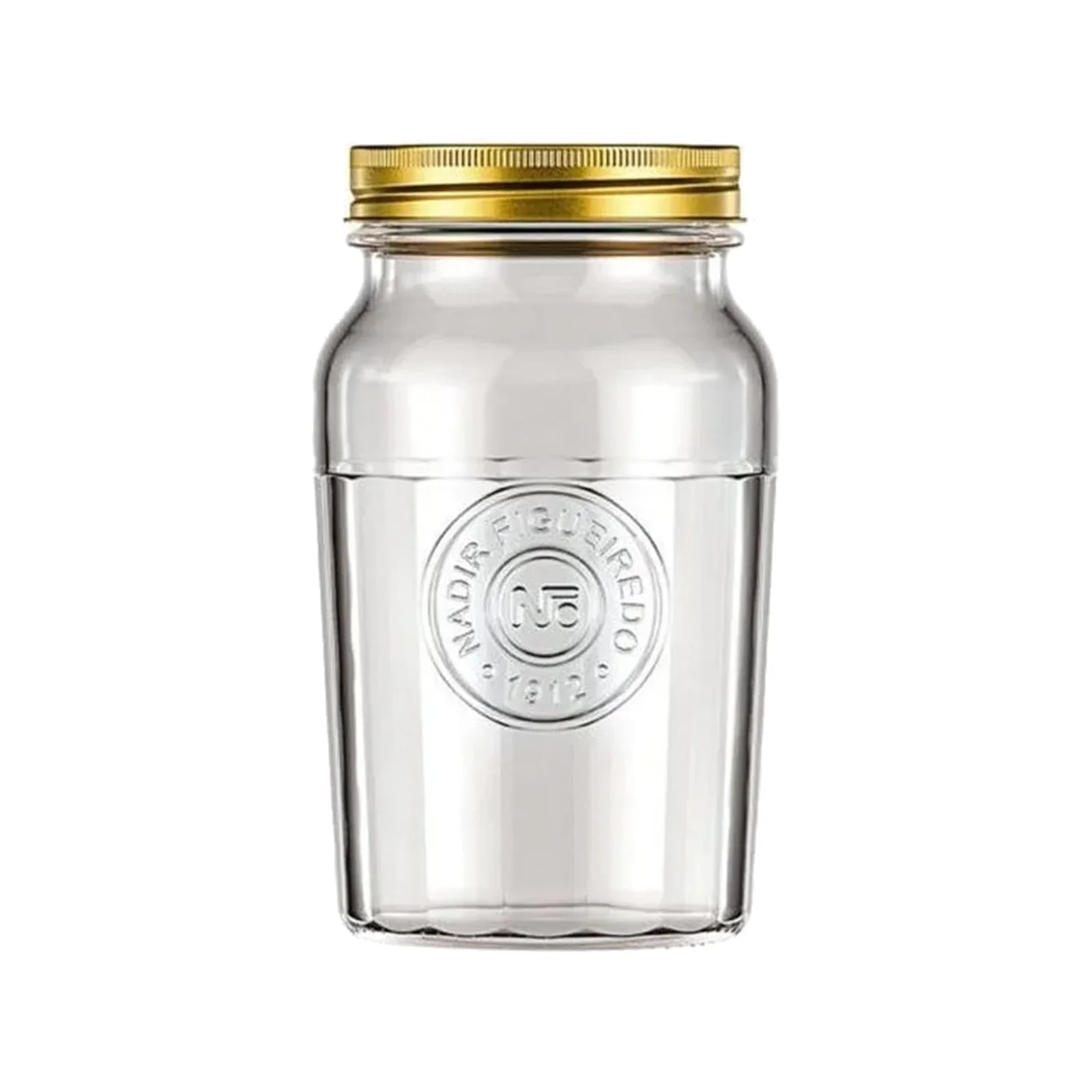 Frasco Nadir Americano Vintage de vidrio con tapa 1 L