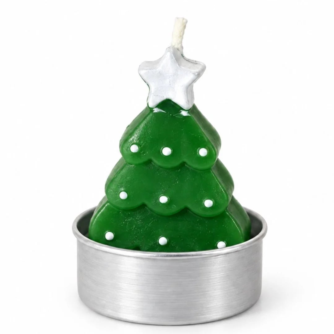Vela Navideña con forma de arbol 6 cm