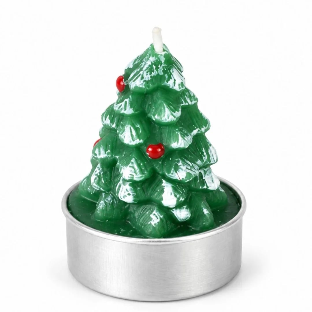 Vela Navideña con forma de arbol 6 cm