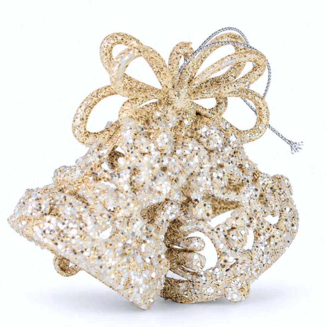Adorno navideño campanas colgantes 12 × 11 cm