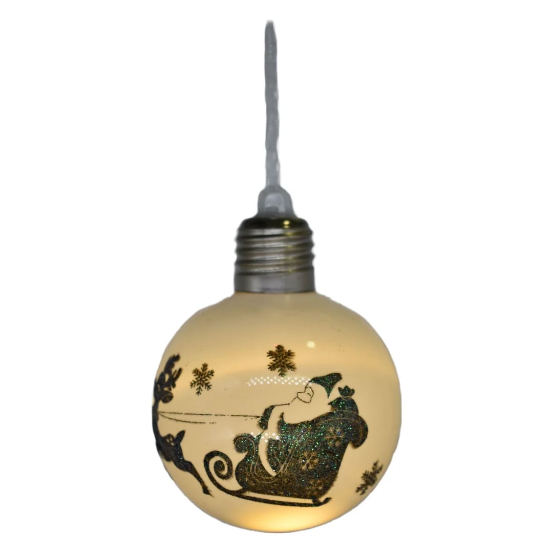 Bola de Navidad con luz 8 cm