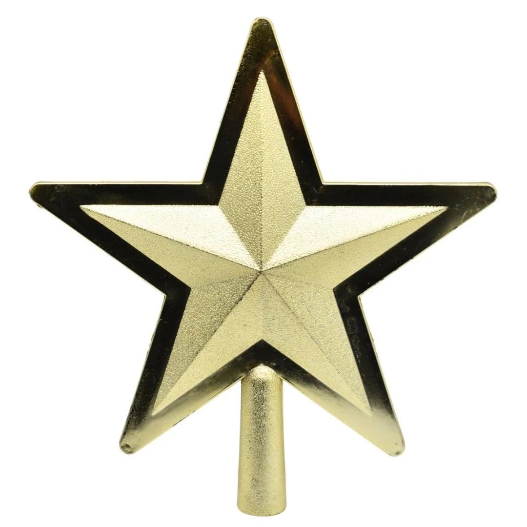 Puntero de Navidad estrella dorada 22 cm