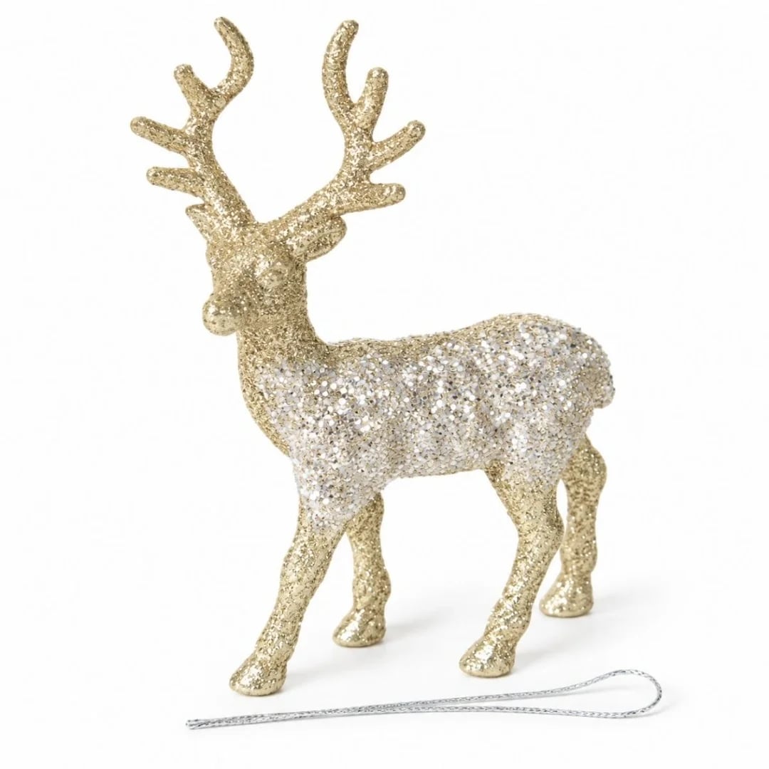 Adorno navideño reno colgante 16 × 9 cm