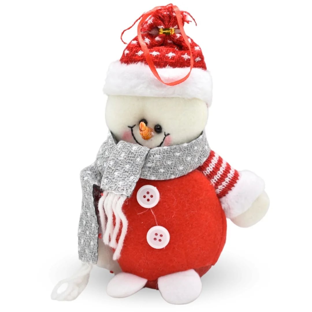 Adorno colgante de Navidad muñeco de nieve 19 × 13 cm