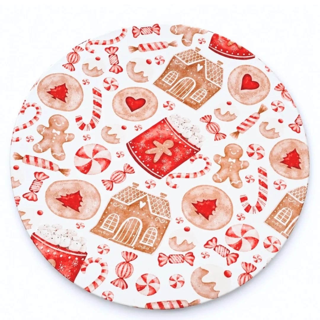 Plato de plástico Navideño 33 cm
