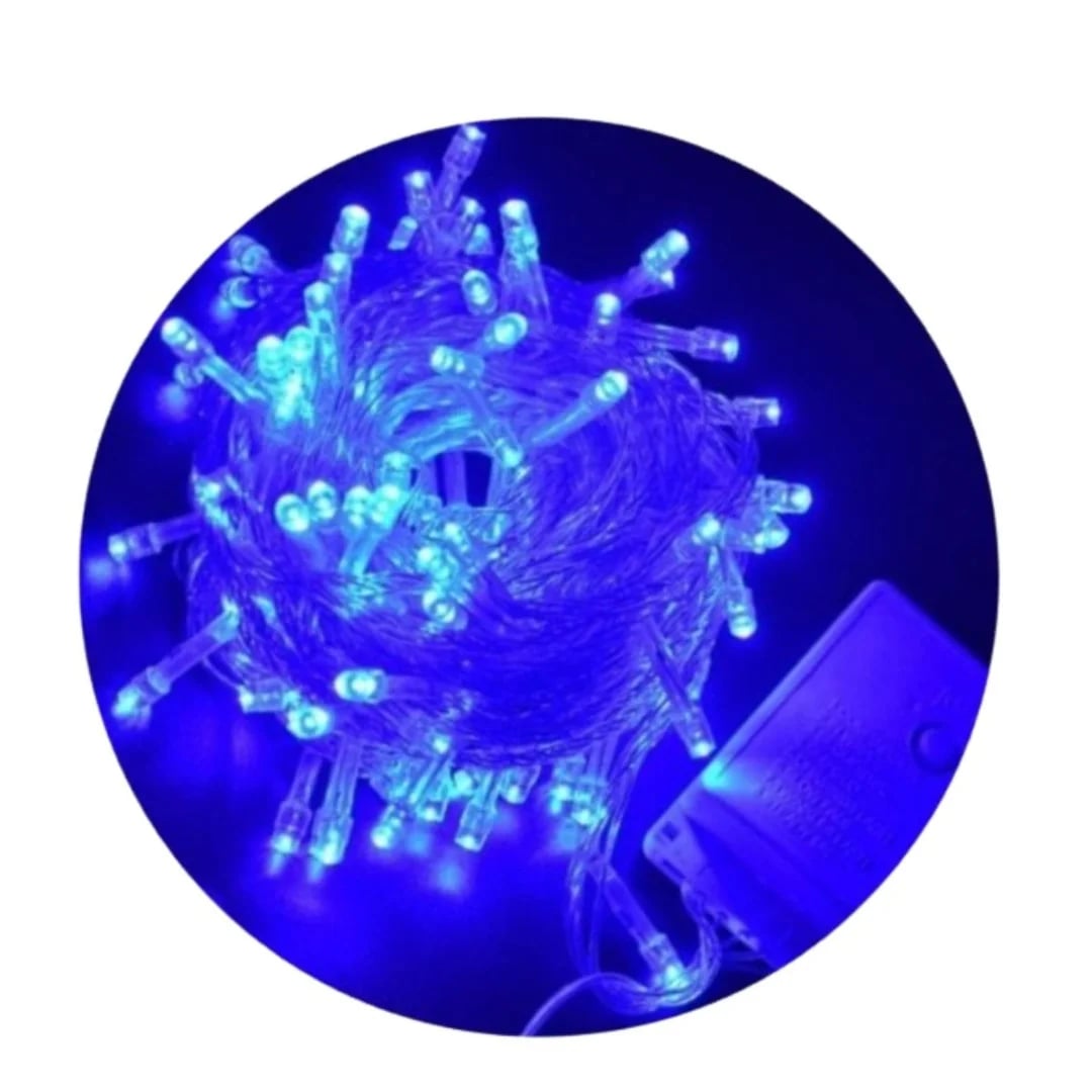 Luz de Navidad azul 16 m