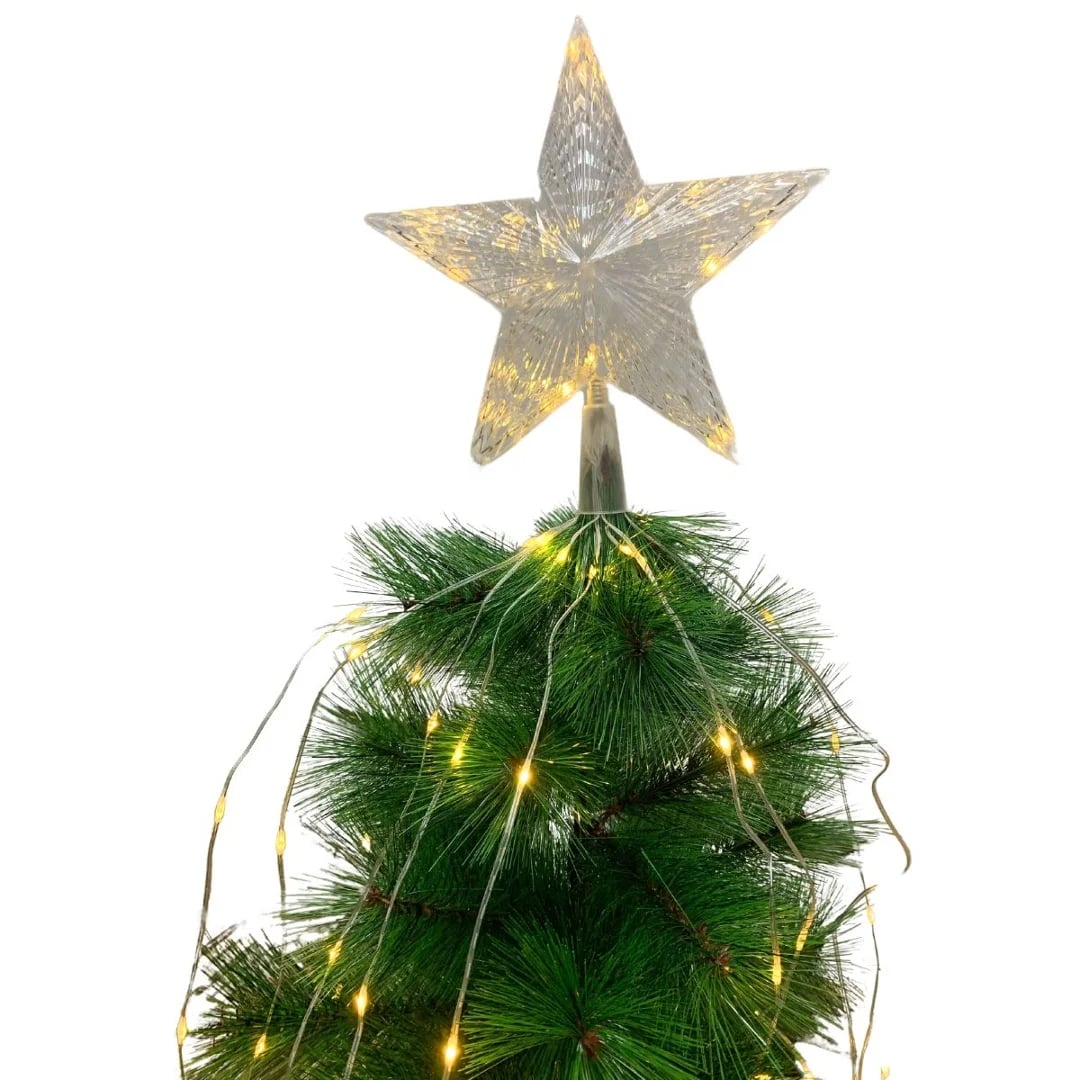 Luces LED de Navidad cálida con puntero estrella 1,5 mts