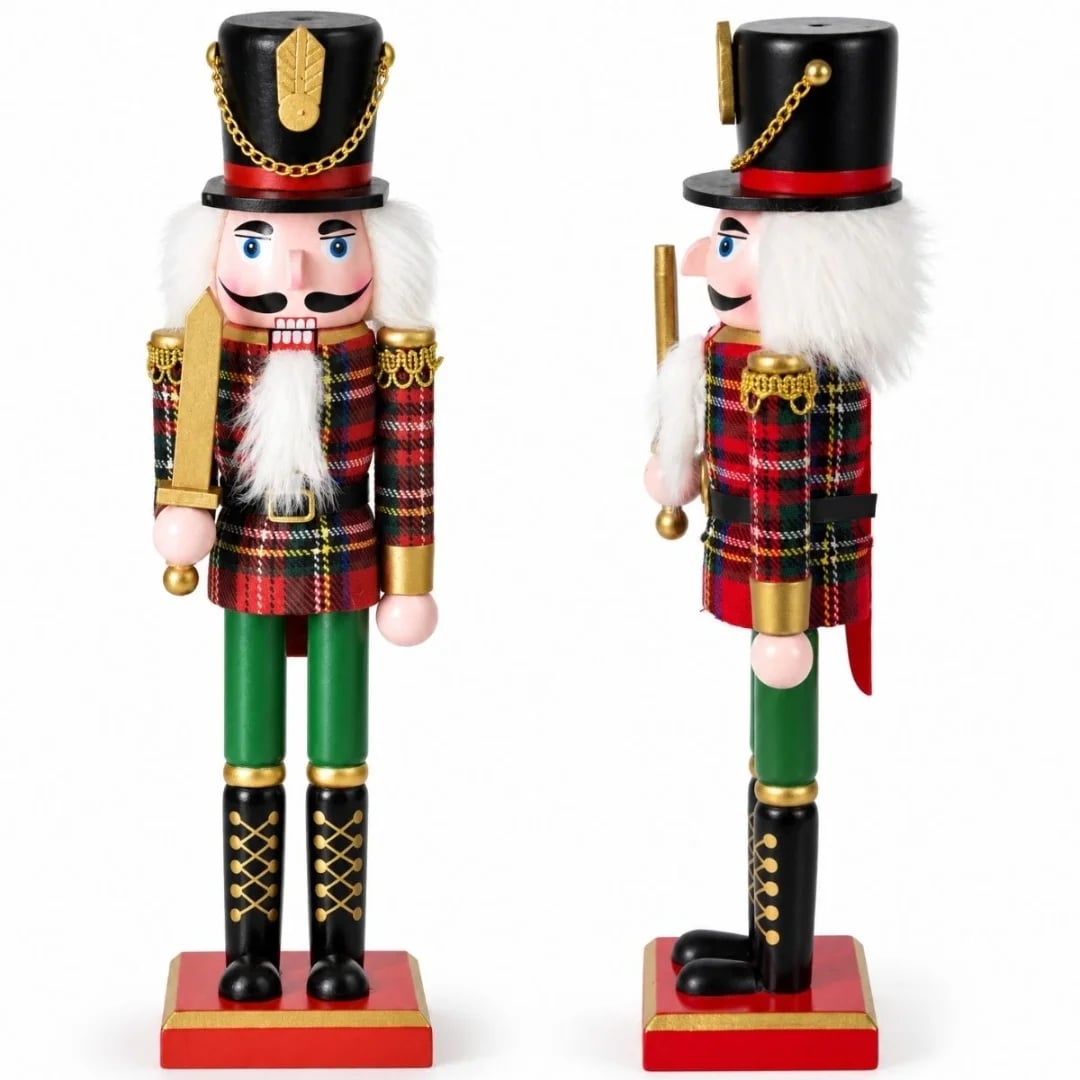 Cascanueces Navideño de madera 30 cm