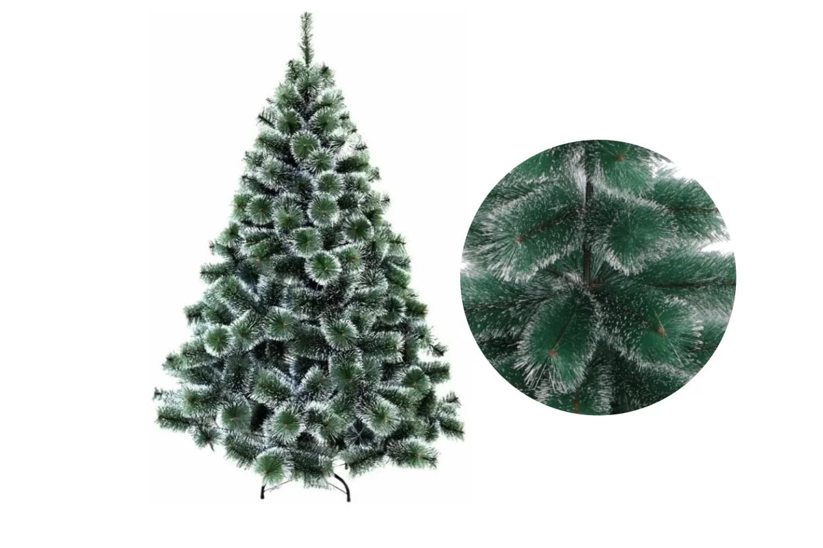 Árbol de Navidad con puntas nevadas 120 cm