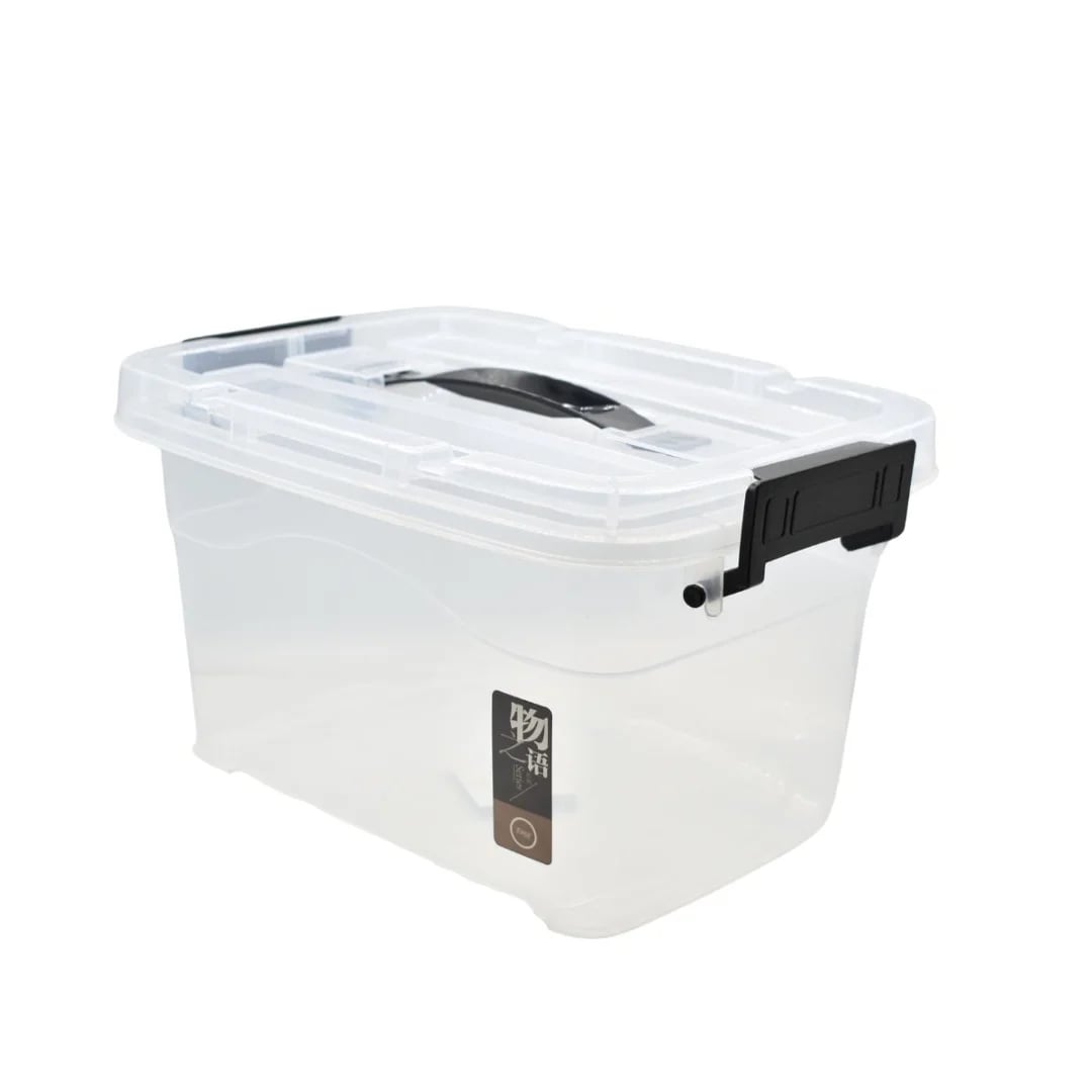 Caja plástica transparente con tapa 30 × 20 × 17 cm