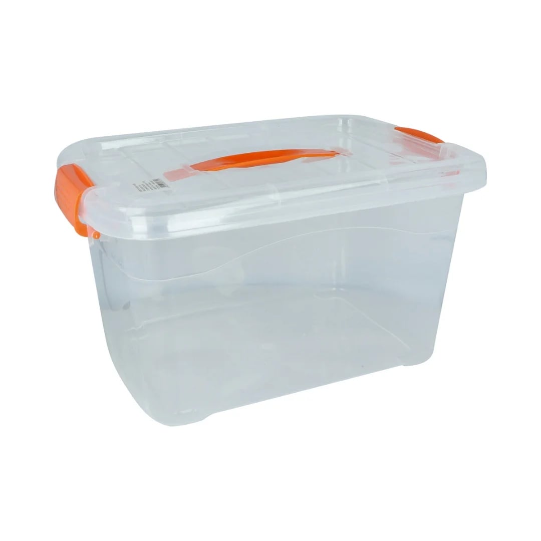 Caja organizadora con tapa y asa 34 × 23,5 × 19 cm