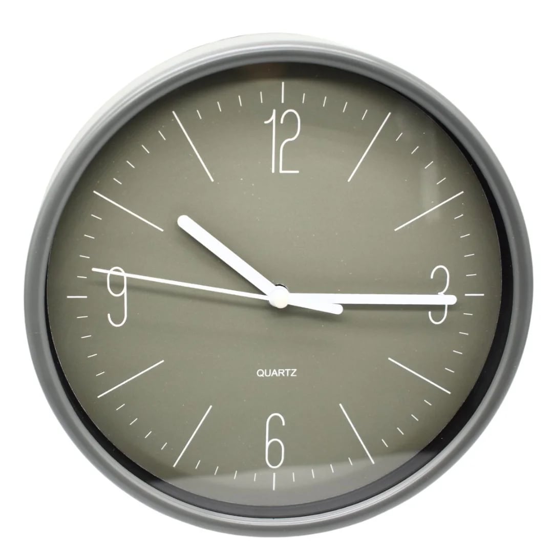 Reloj de pared redondo 19 cm verde