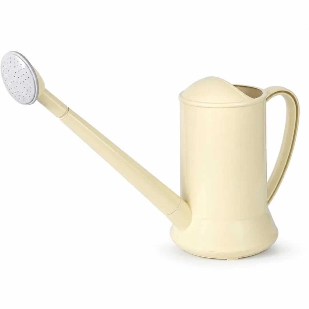 Regadera plástica 2,15 L beige, crema