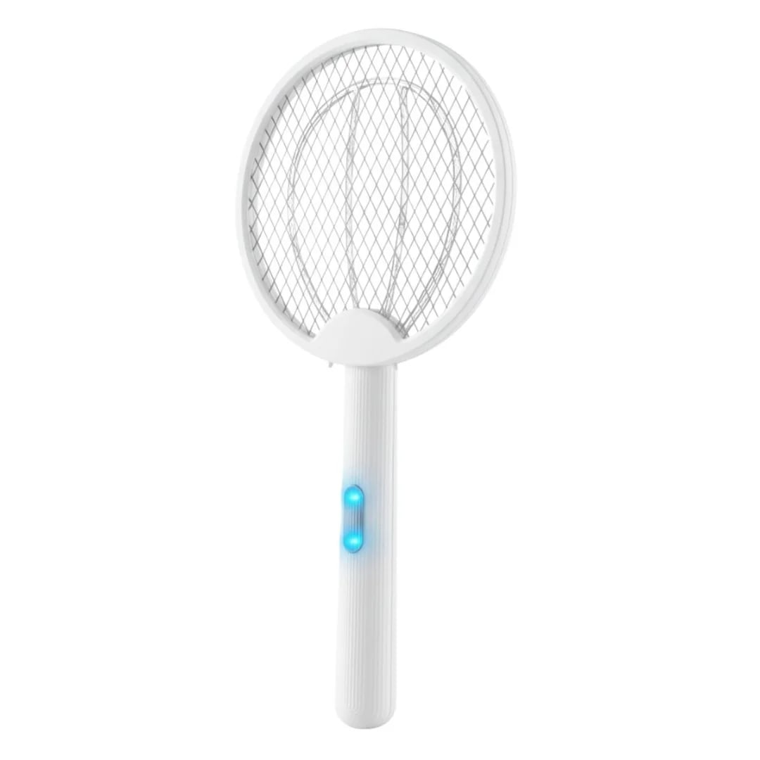 Raqueta mata mosquitos recargable blanco
