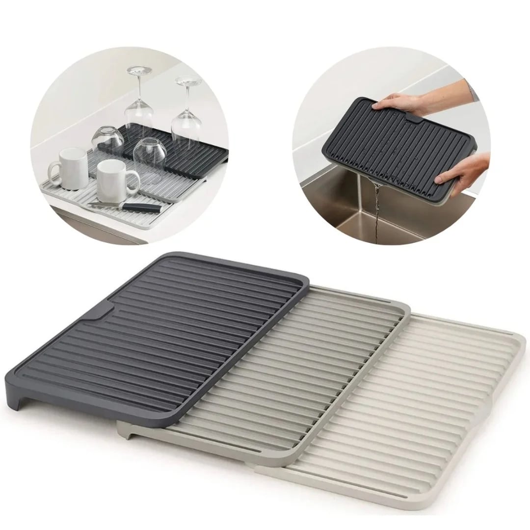 Escurridor extensible de mesada 20 × 36 × 3 cm