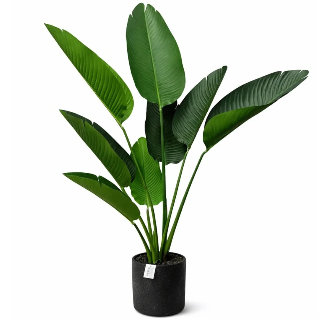 Planta artificial ave del paraíso de 1,20 m con maceta
