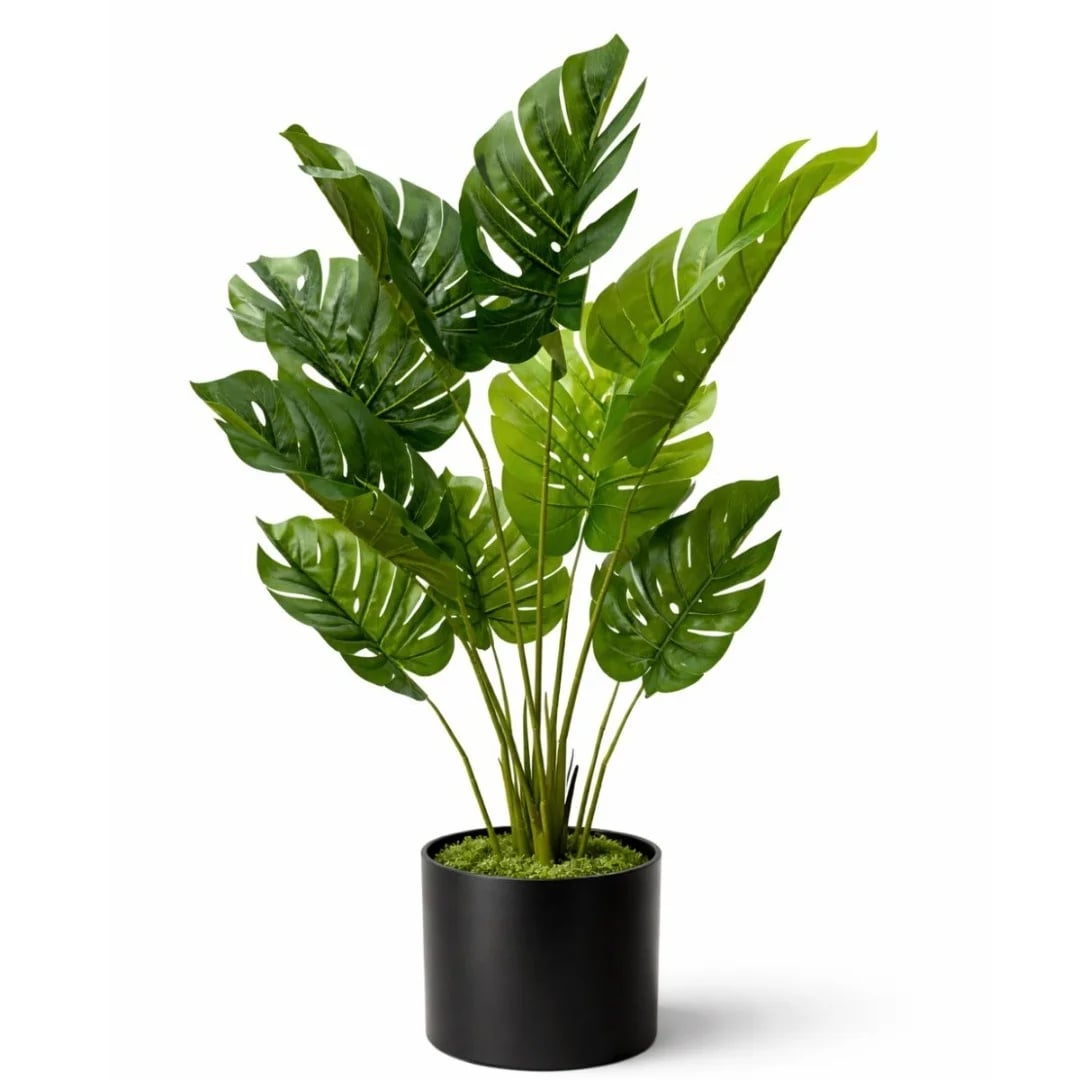 Planta artificial Monstera de 1,20 m con maceta