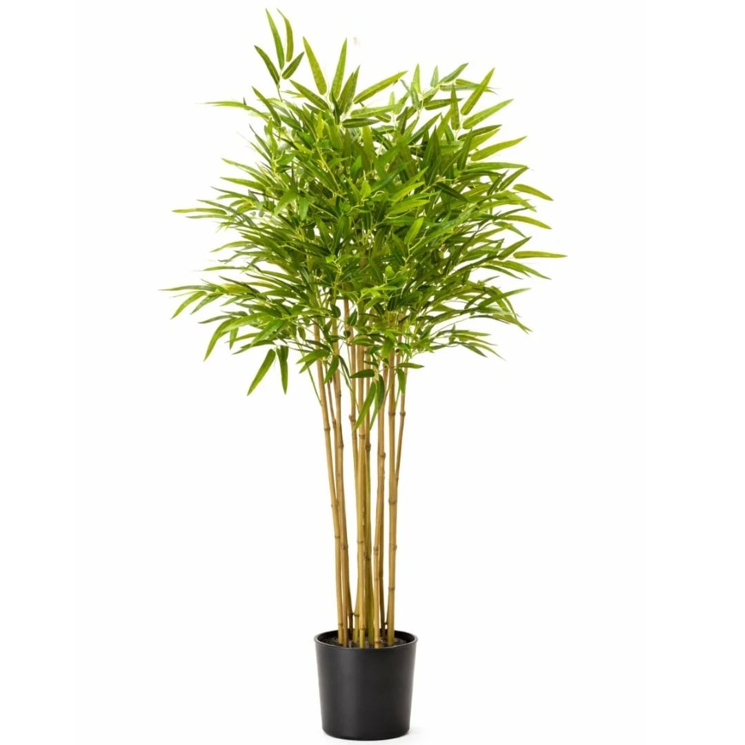 Planta artificial bambú de 1,20 m con maceta