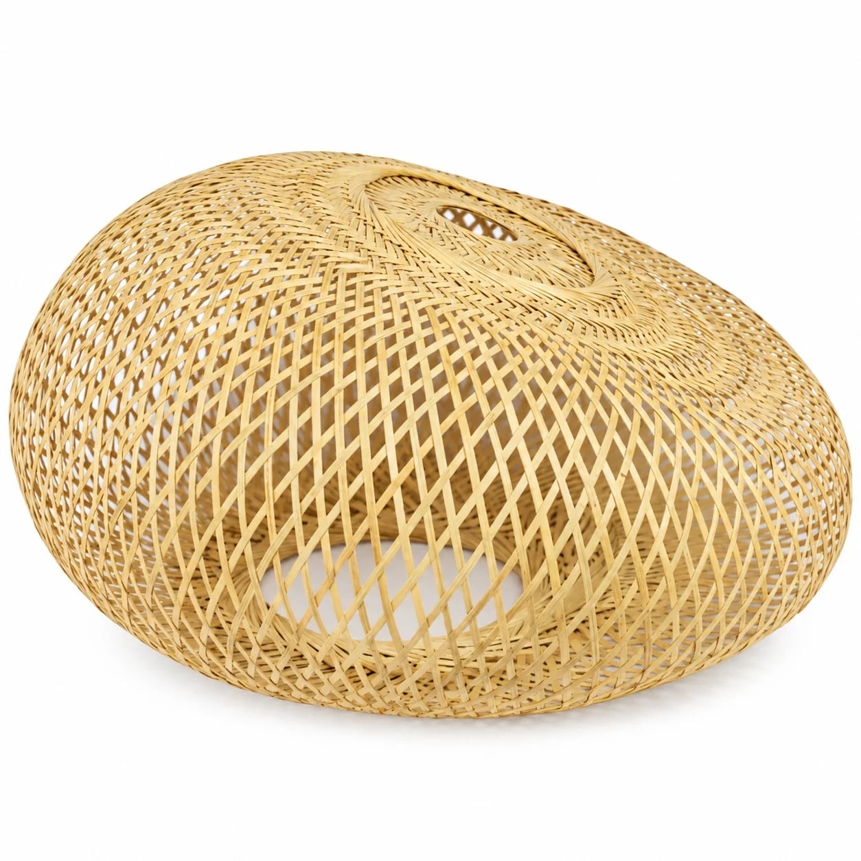 Pantalla tejida de ratán para lámpara colgante 70 cm