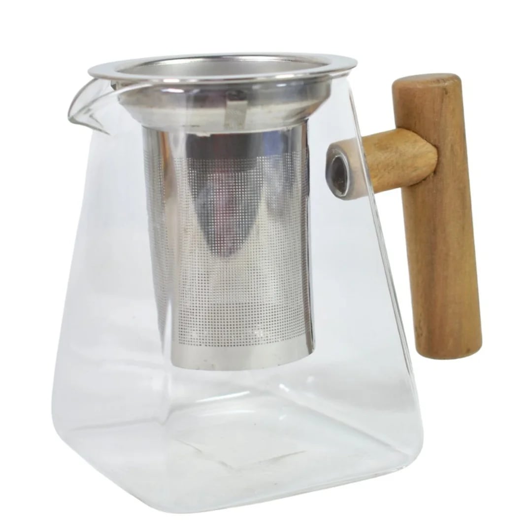 Tetera de vidrio con infusor de acero inoxidable 550 ml