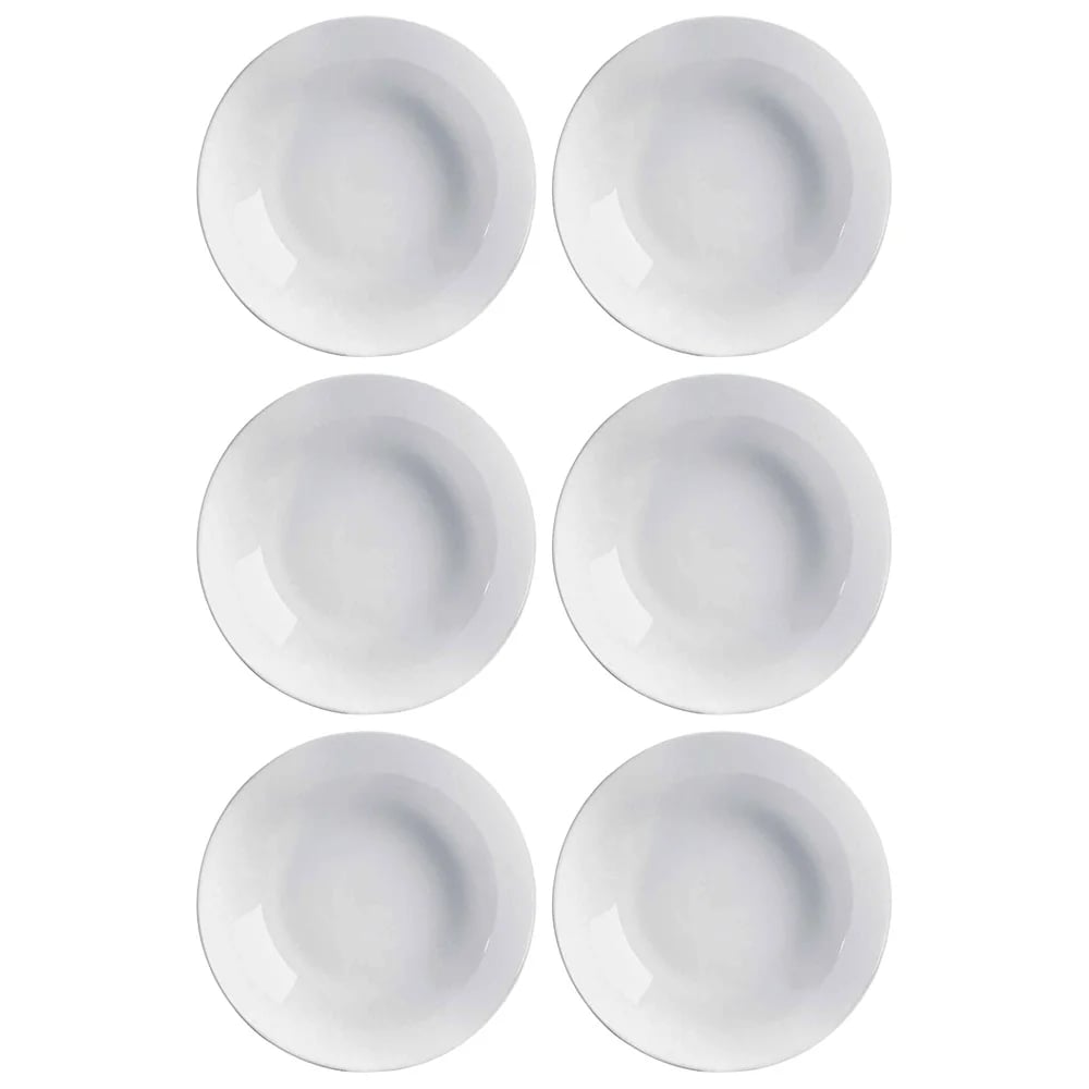 Plato Hondo Vidrio 20 Cm Luminarc Granit Diwali X6 Unid