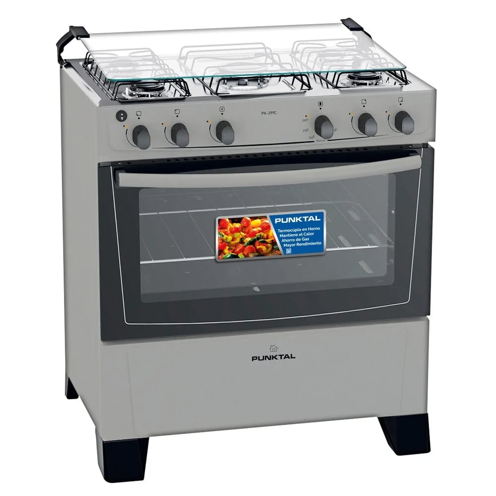 Cocina Punktal Coliseum Pk-299c 5 Hornallas Visor 84 Litros