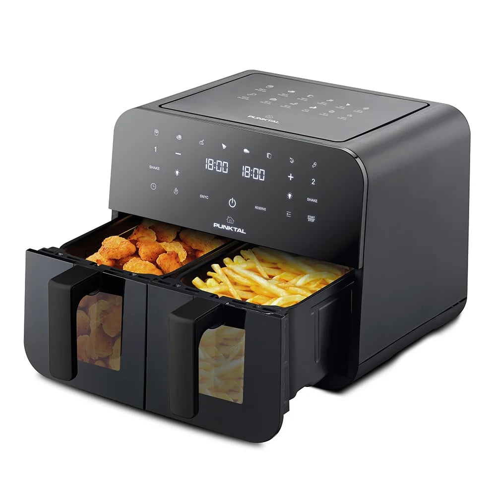 Freidora Sin Aceite Digital Punktal Doble PK-909 FD