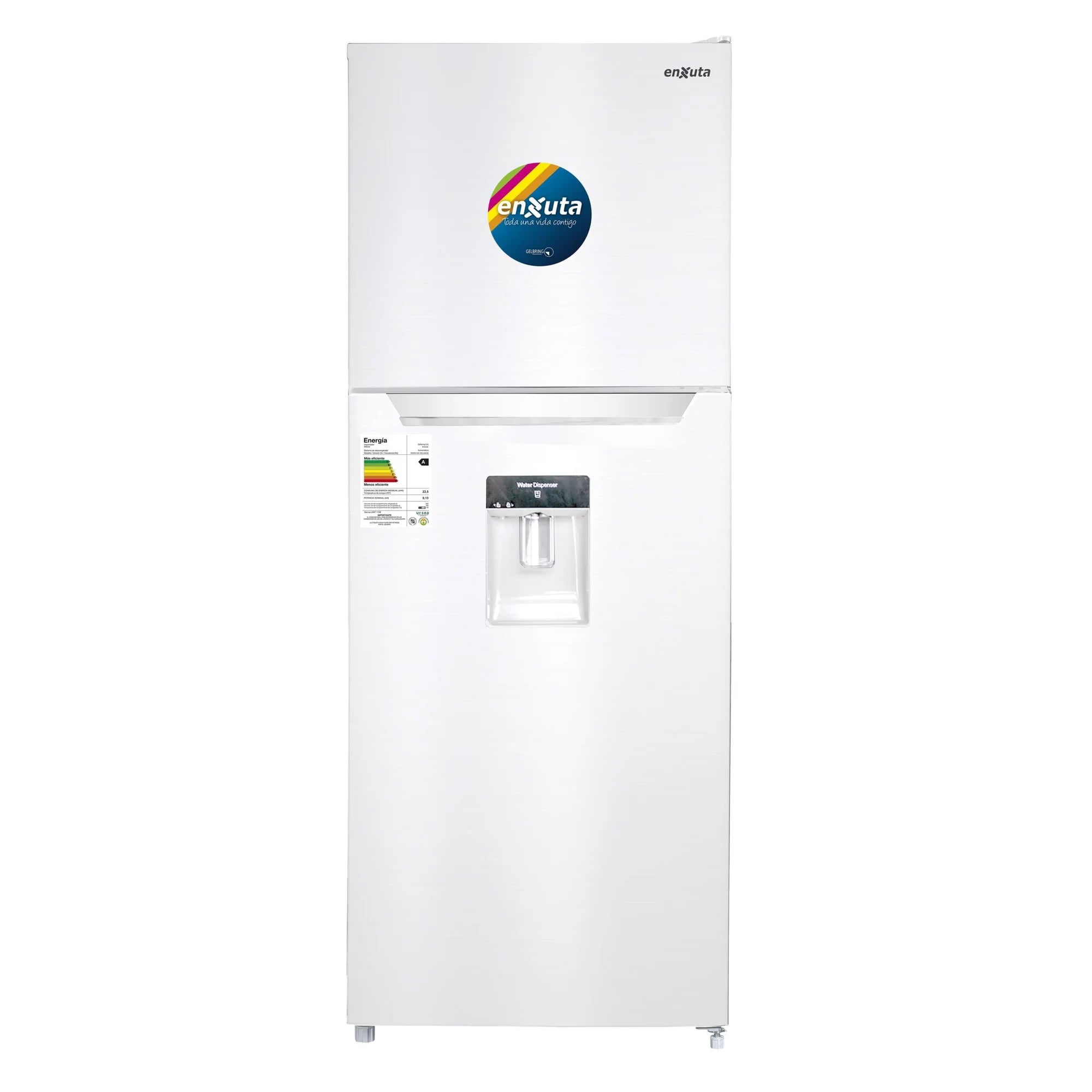 Refrigerador Frío Seco 345 Litros Blanco con Dispensador