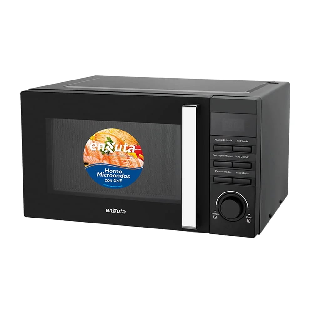 Microondas Grill Enxuta Moenx0323dgn Negro 23 Litros 1000w