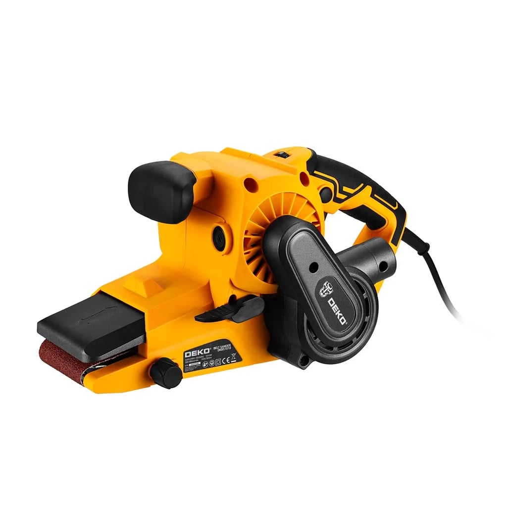 Lijadora De Banda Deko Dkbs1010 1010w Lija 76x533mm Amarillo