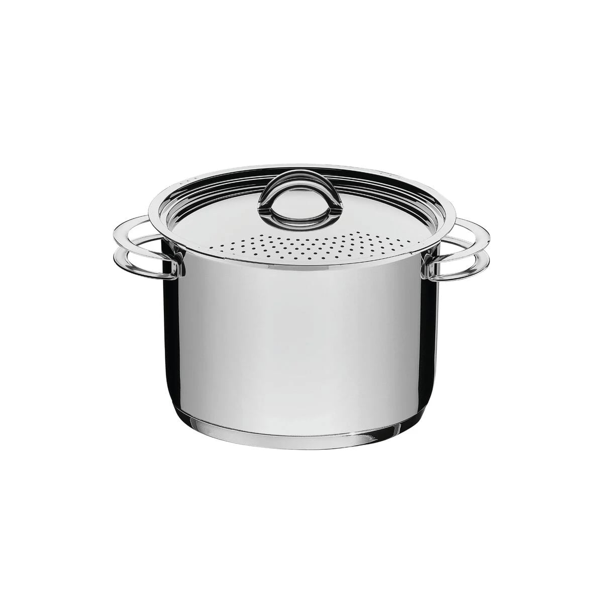 Olla para pasta Tramontina Solar de acero inoxidable con asas Triple Fondo 24 cm 7.7 L — Apta Inducción