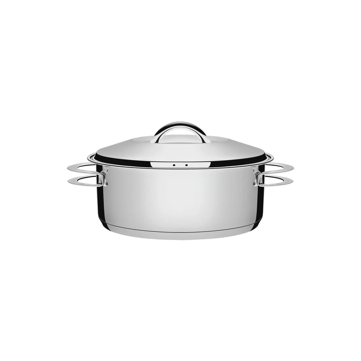 Cacerola Tramontina Solar de acero inoxidable con asas Triple Fondo 20 cm 2.9 L — Apta Inducción