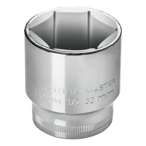 Tubo hexagonal de acero cromo vanadio Tramontina Master 19 mm encastre 1/2 pulgada