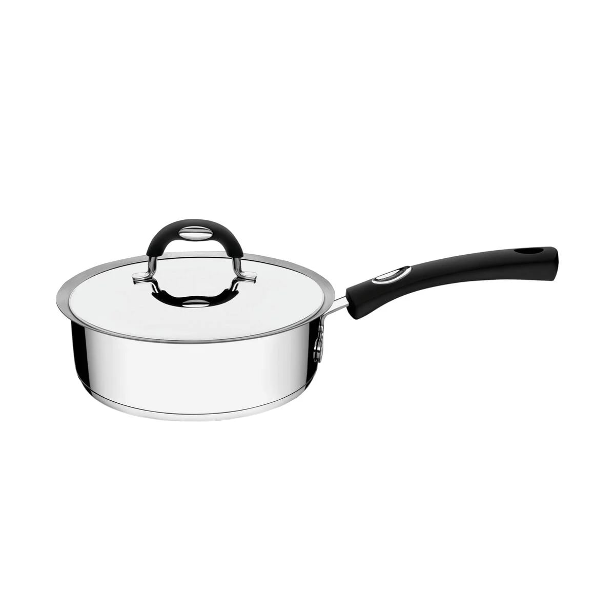 Sartén con tapa Tramontina Duo Silicone de acero inoxidable triple fondo 20 cm 2.1 L