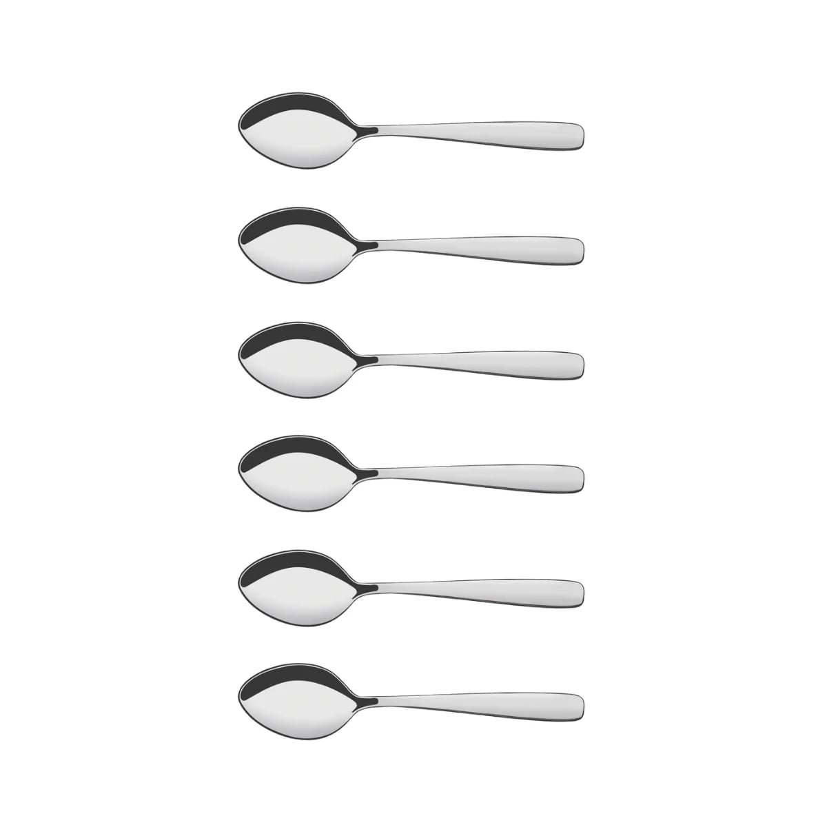 Cucharas para café y espresso Tramontina Amazonas de acero inoxidable pack de 6