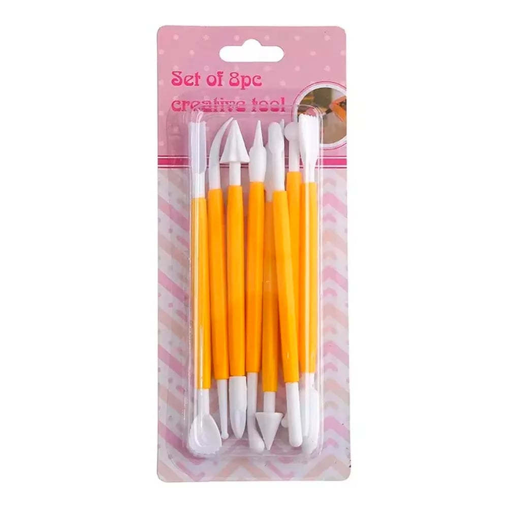 Set Estecas Para Fondant Porcelana Arcilla Cerámica X 8