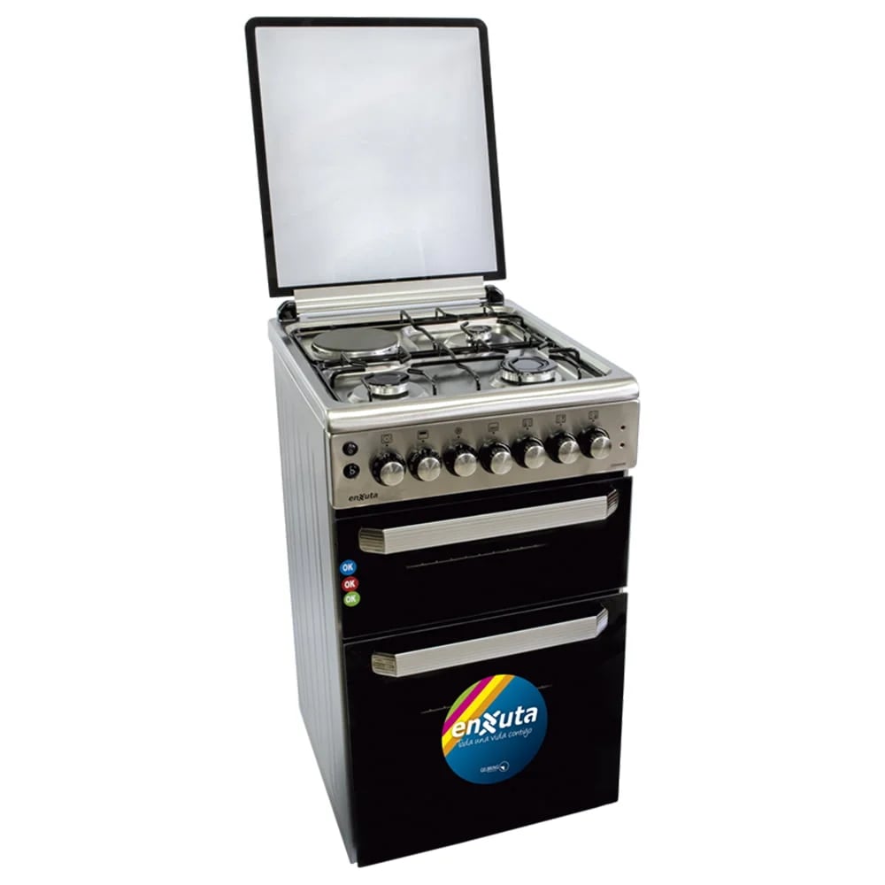 Cocina Enxuta Cenx650i Gas/electrica 4 Hornallas Horno Doble