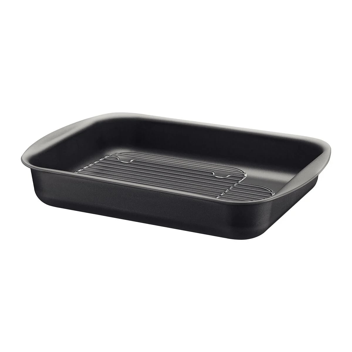 Asadera con rejilla Tramontina Brasil antiadherente 34 cm 4.9 L grafito