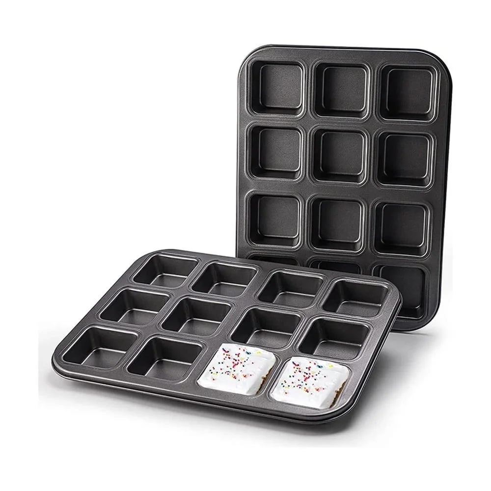 Asadera Molde Para Brownie Cereales Teflon Antidherente X 12