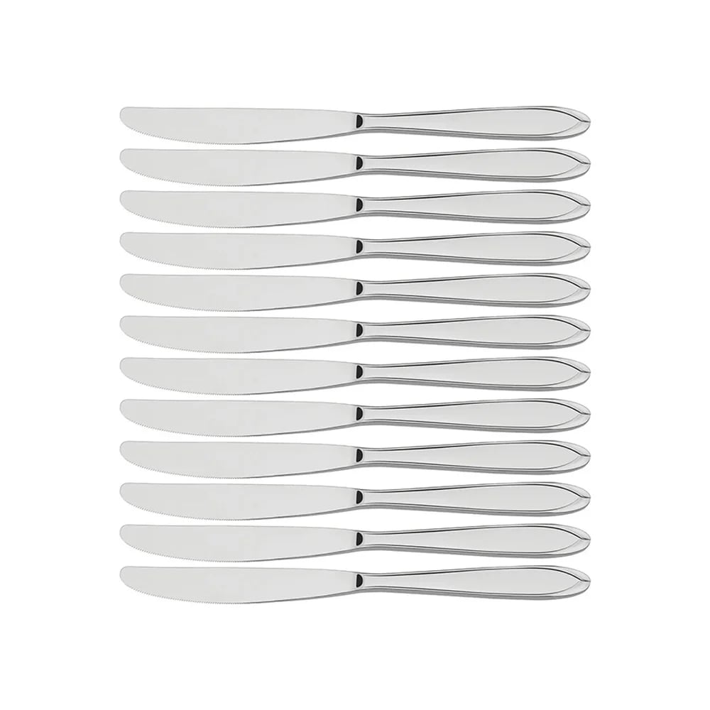 Cuchillos de postre Tramontina Laguna de acero inoxidable pack de 12