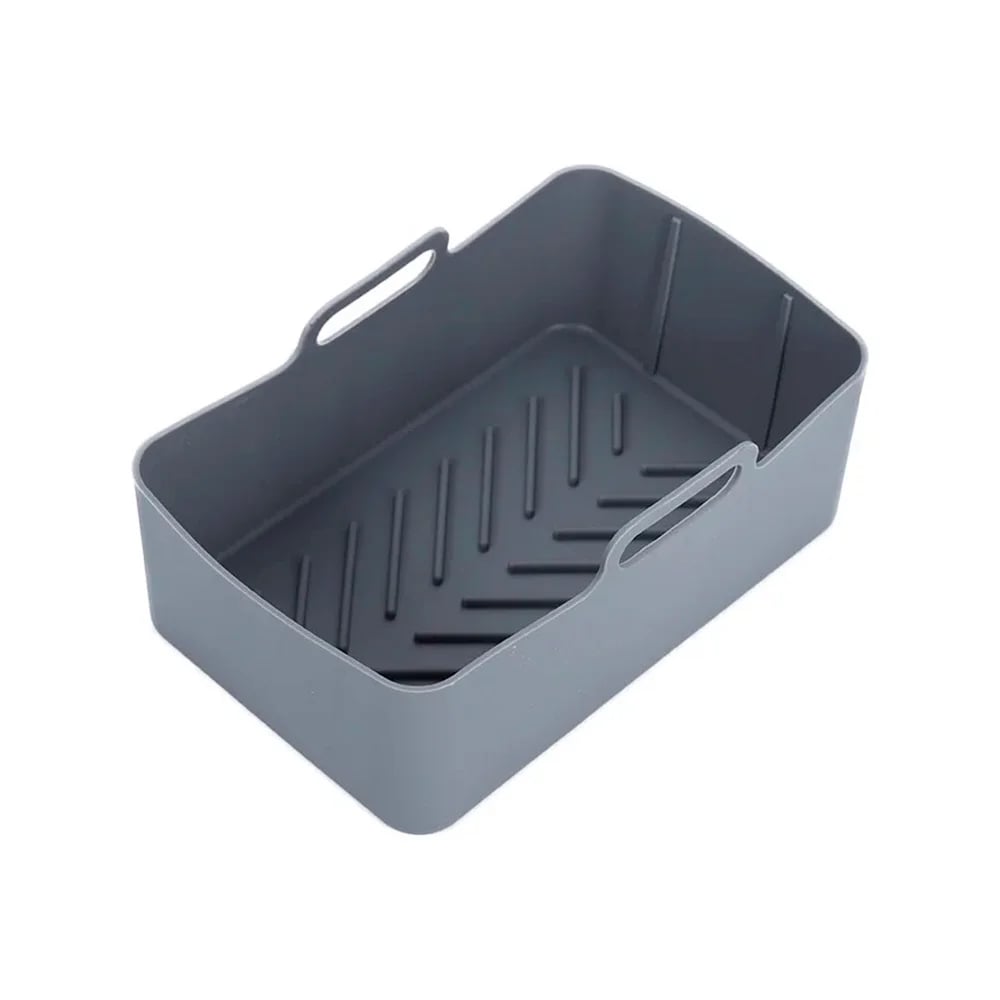 Molde De Silicona Budinera Para Freidora De Aire 20 Cm Rect