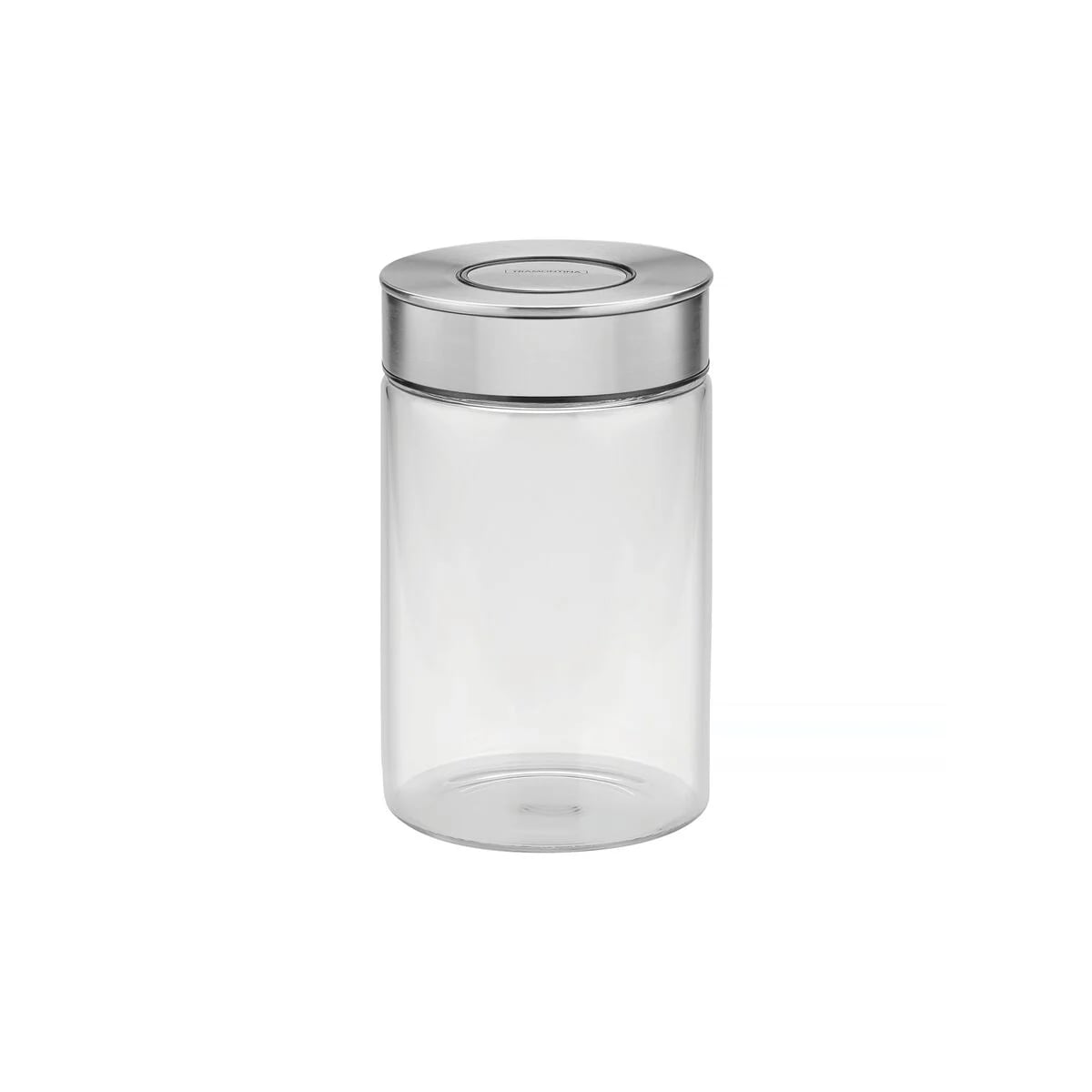Frasco para alimentos Tramontina Purezza de vidrio 1 L con tapa de acero inoxidable