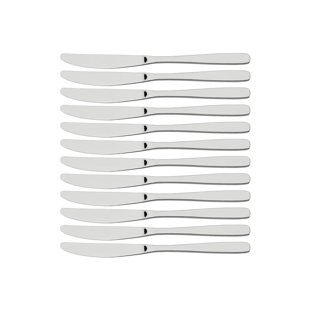 Cuchillos de postre Tramontina Cosmos de acero inoxidable 19.8 cm pack de 12 unidades
