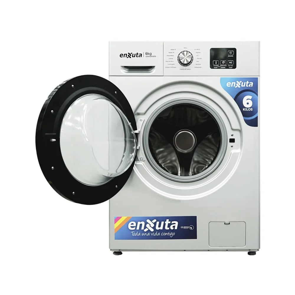 Lavarropa Enxuta 6 Kg Digital Silver LENX0650DS 1000 Rpm