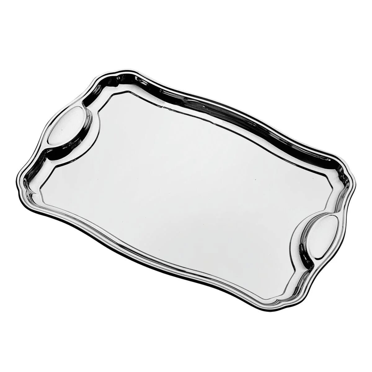 Bandeja rectangular de acero inoxidable con asas Tramontina Classic 49 x 34 cm