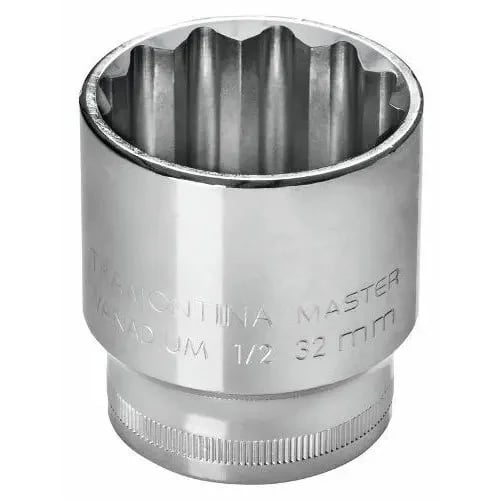 Tubo estriado de acero cromo vanadio Tramontina Master 19 mm encastre 1/2 pulgada