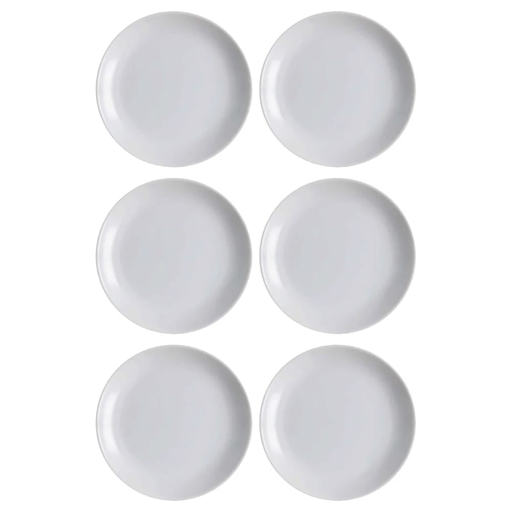 Plato Llano Vidrio 27 Cm Luminarc Granit Diwali X6 Unid
