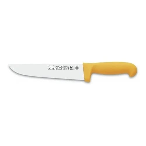 Cuchillo Carnicero 3 Claveles Profesional 18 Cm Acero Inoxidable