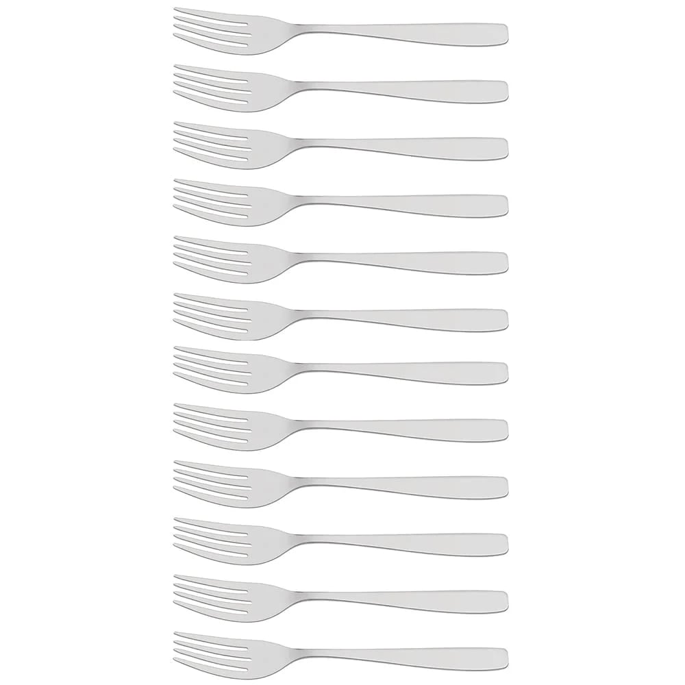 Tenedores para pescado Tramontina Cosmos de acero inoxidable pack de 12 unidades