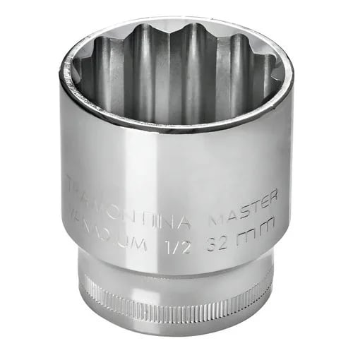 Dado estriado Tramontina Master 17 mm encastre 1/2 pulgada